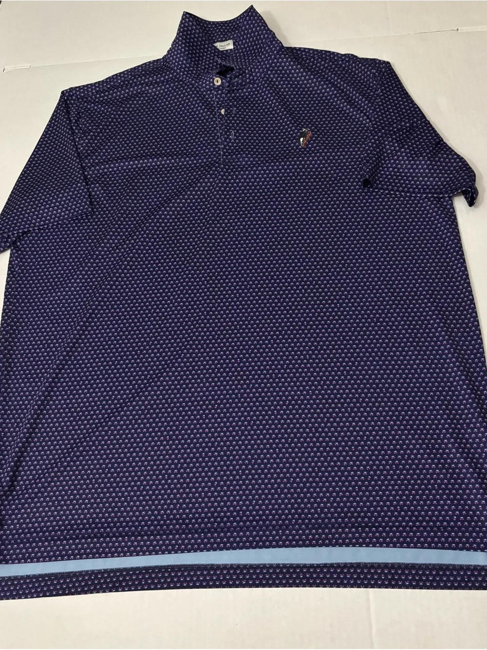 Peter Millar Men's Navy Pint Night Performance Jersey Polo Size XL